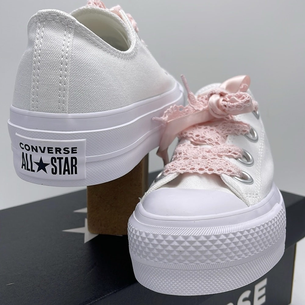 Converse WMNS A14830C CTAS LIFT OX
WHITE/WHITE/BLUSH HUSH Platforms Sneakers - Picture 8 of 16